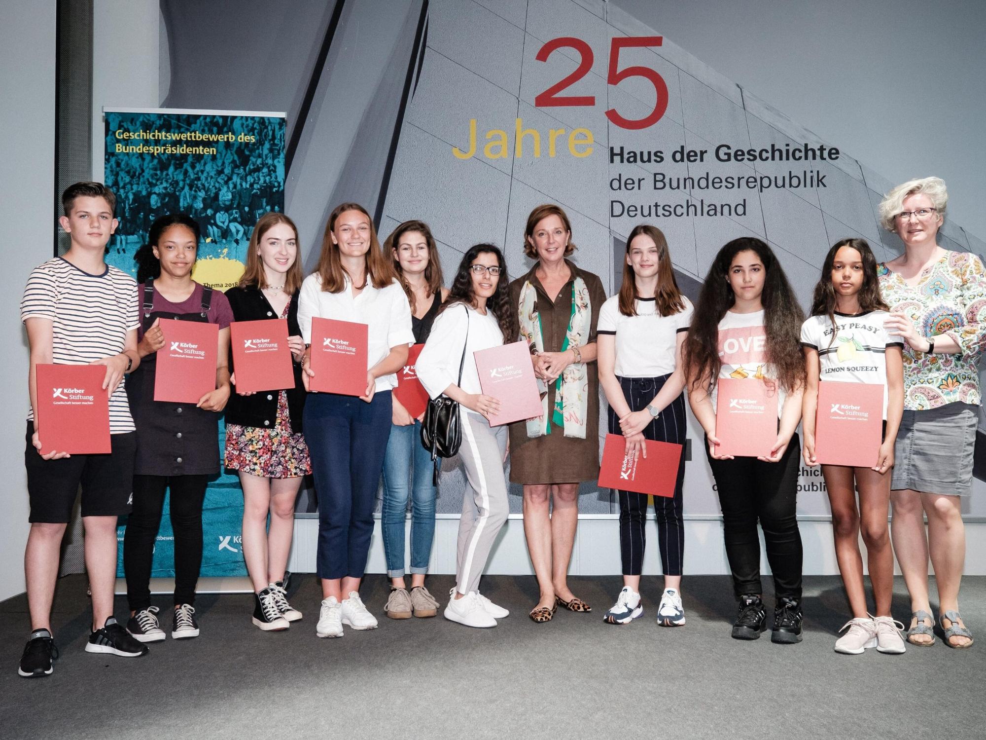 Leandra Thelen bei der Landessiegerehrung im HDG Bonn A-B